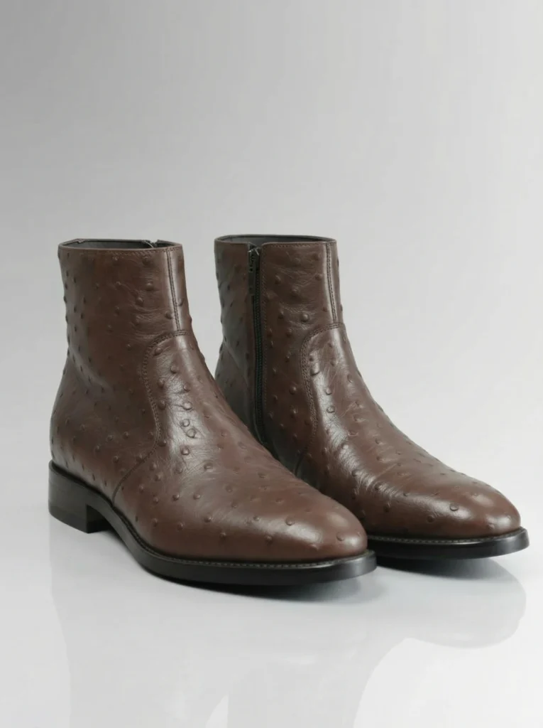 Ostrich Zip Boots