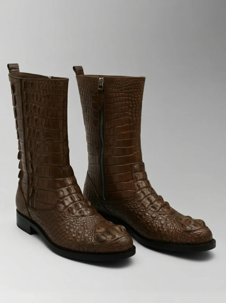 Crocodile Hornback Boots