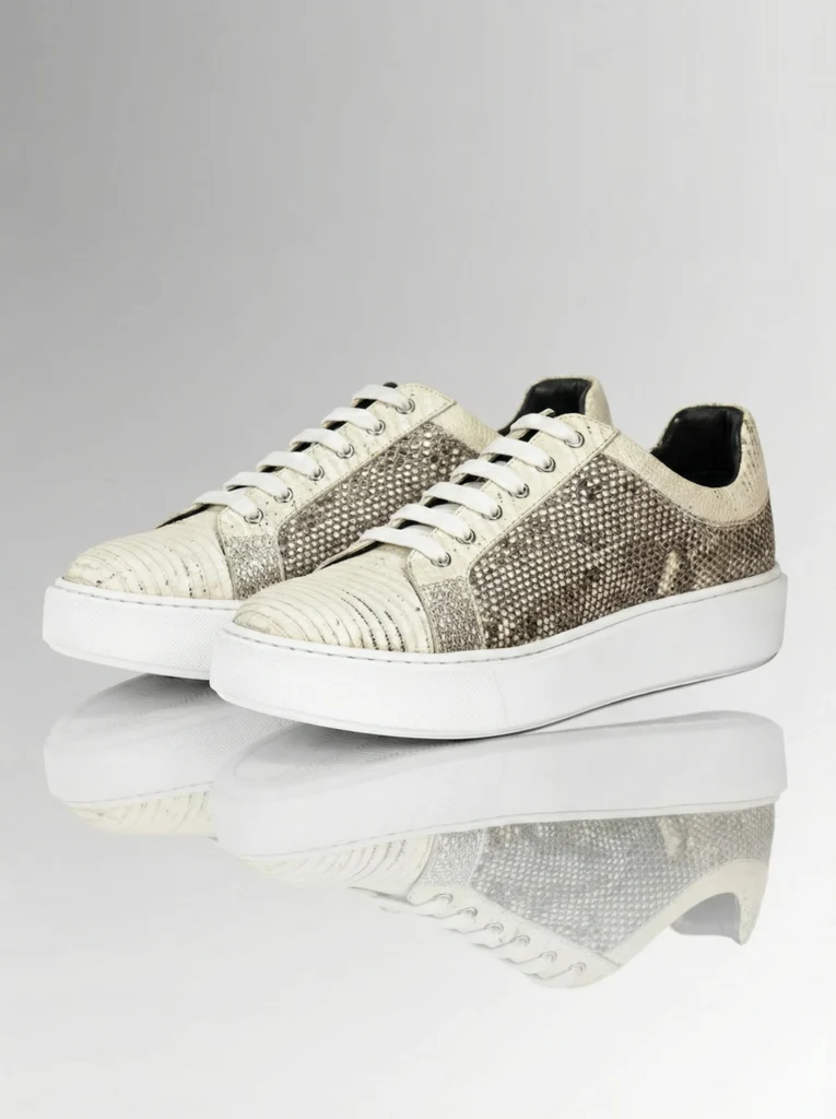 Lizard Leather Sneakers