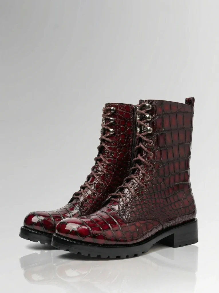 Alligator Commando Boots