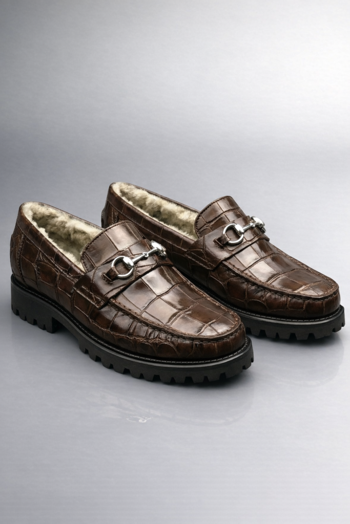 Alligator Winter Loafers