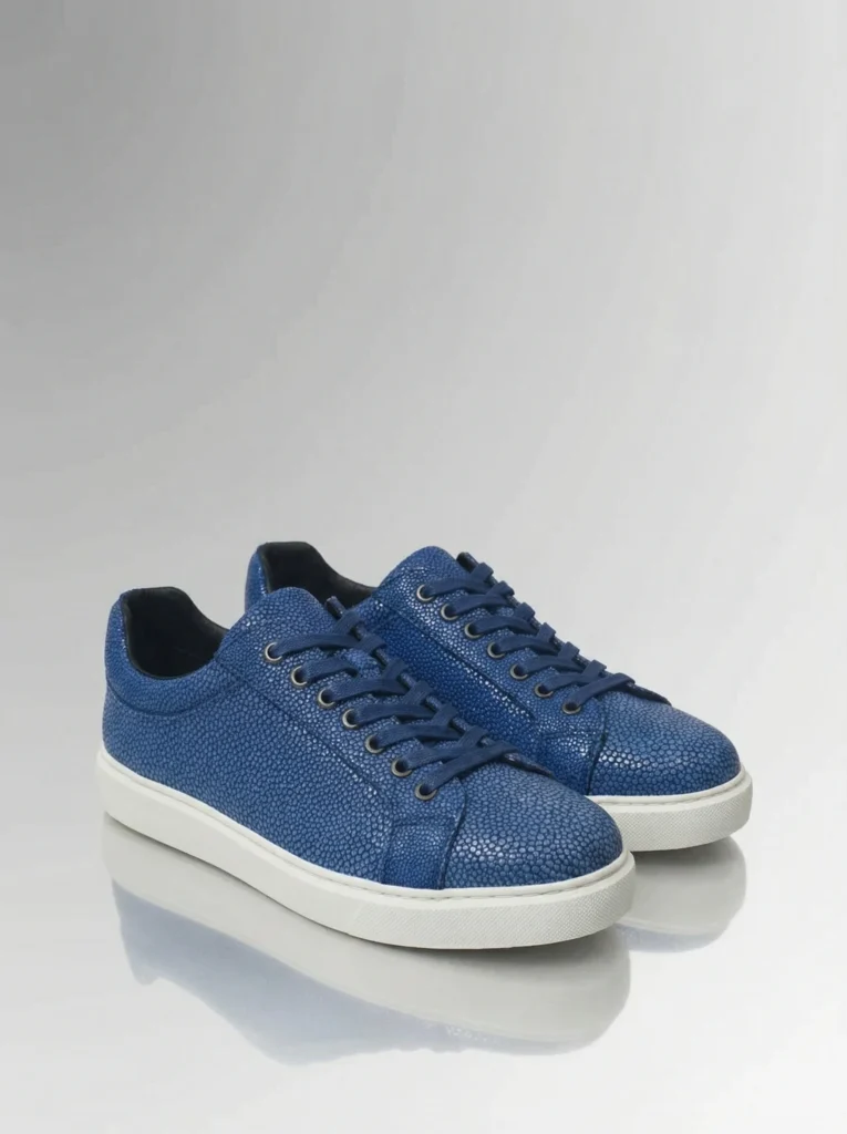 Stingray Leather Low-Top Sneakers