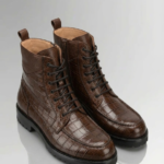 Luxury Combat Alligator Boots