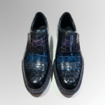 Crocodile Midnight Velcro Loafers-alt2