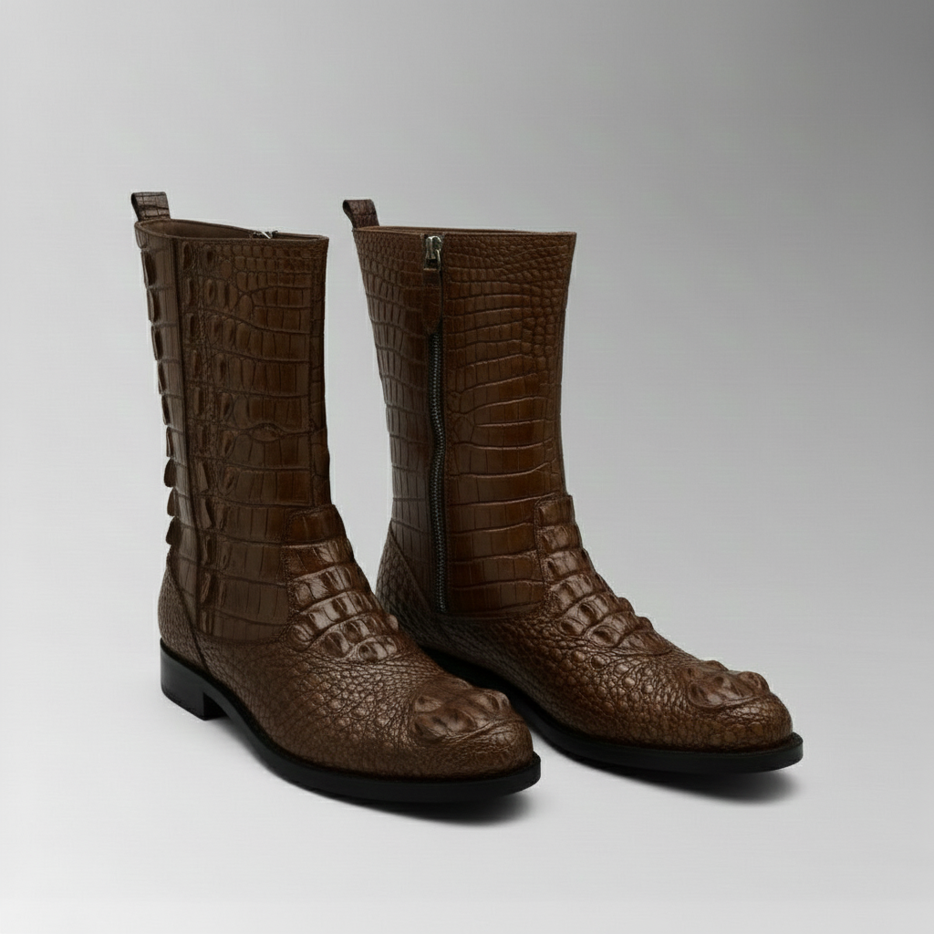 Crocodile Hornback Boots-alt2