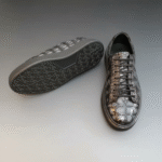 Crocodile Graphite Sneakers-alt3