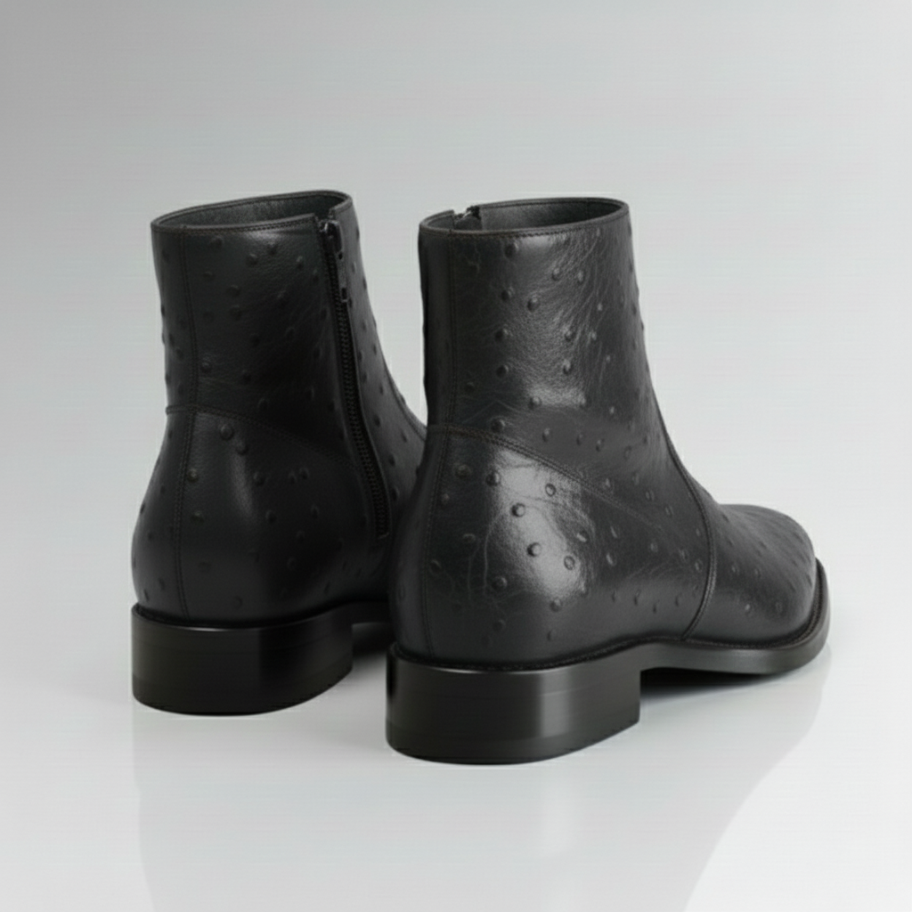Ostrich Zip Boots-alt5