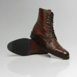 Handcrafted ostrich leather boots-alt4