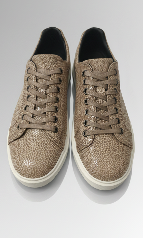 Stingray Leather Low-Top Sneakers-alt6