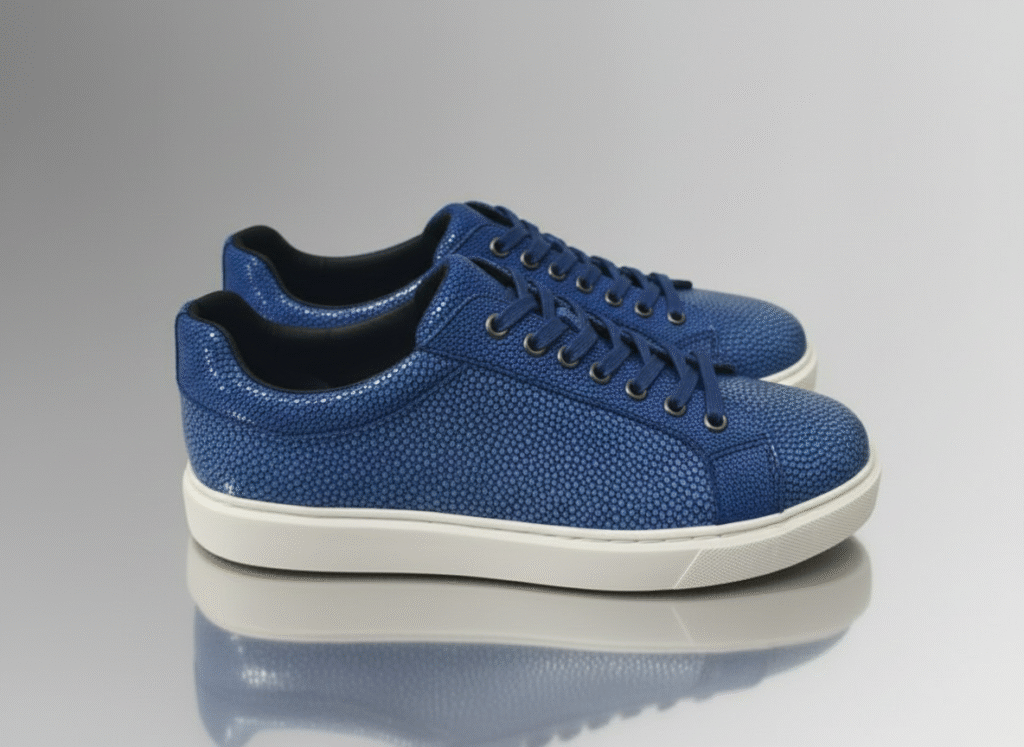 Stingray Leather Low-Top Sneakers
