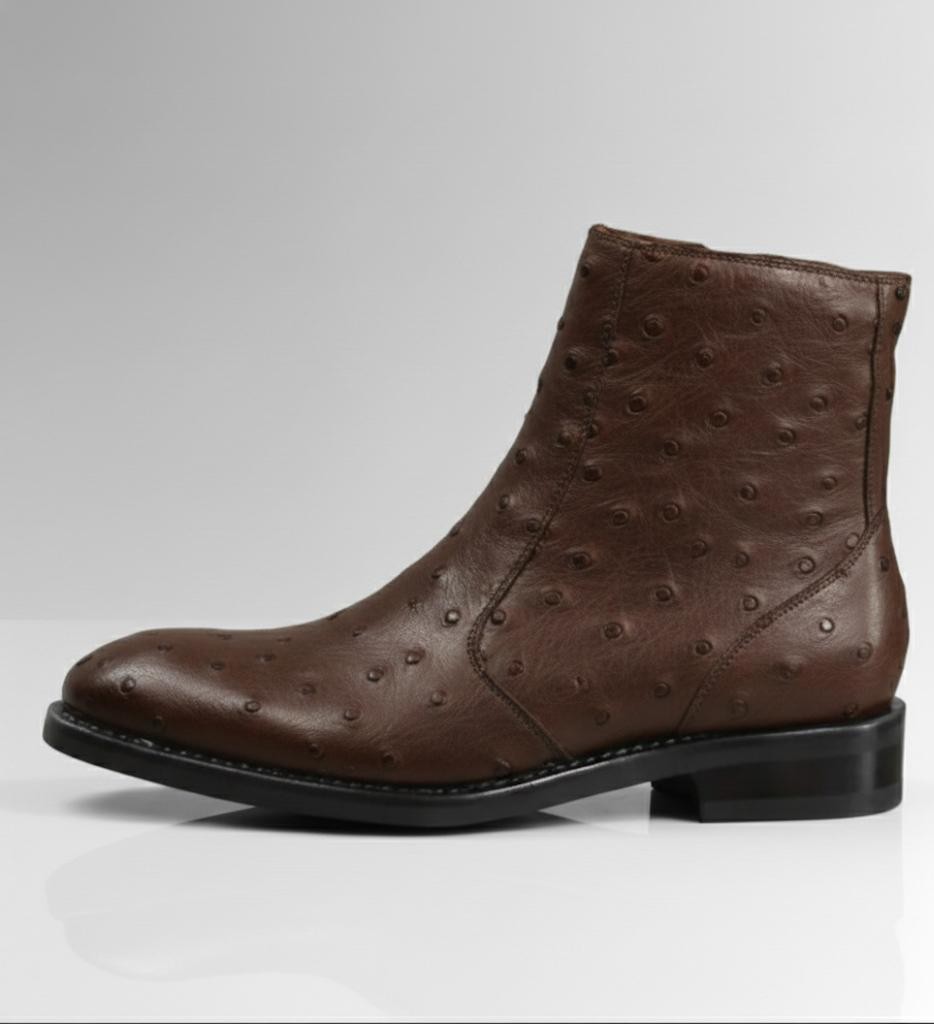 Ostrich Zip Boots-alt2