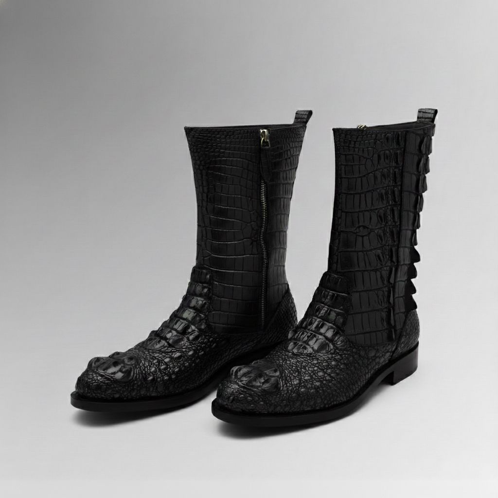 Crocodile Hornback Boots-alt7