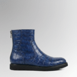 Crocodile Sapphire Zip Boots-alt3
