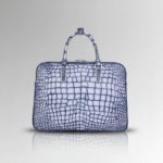 Crocodile Arctic Blue Briefcase-alt2