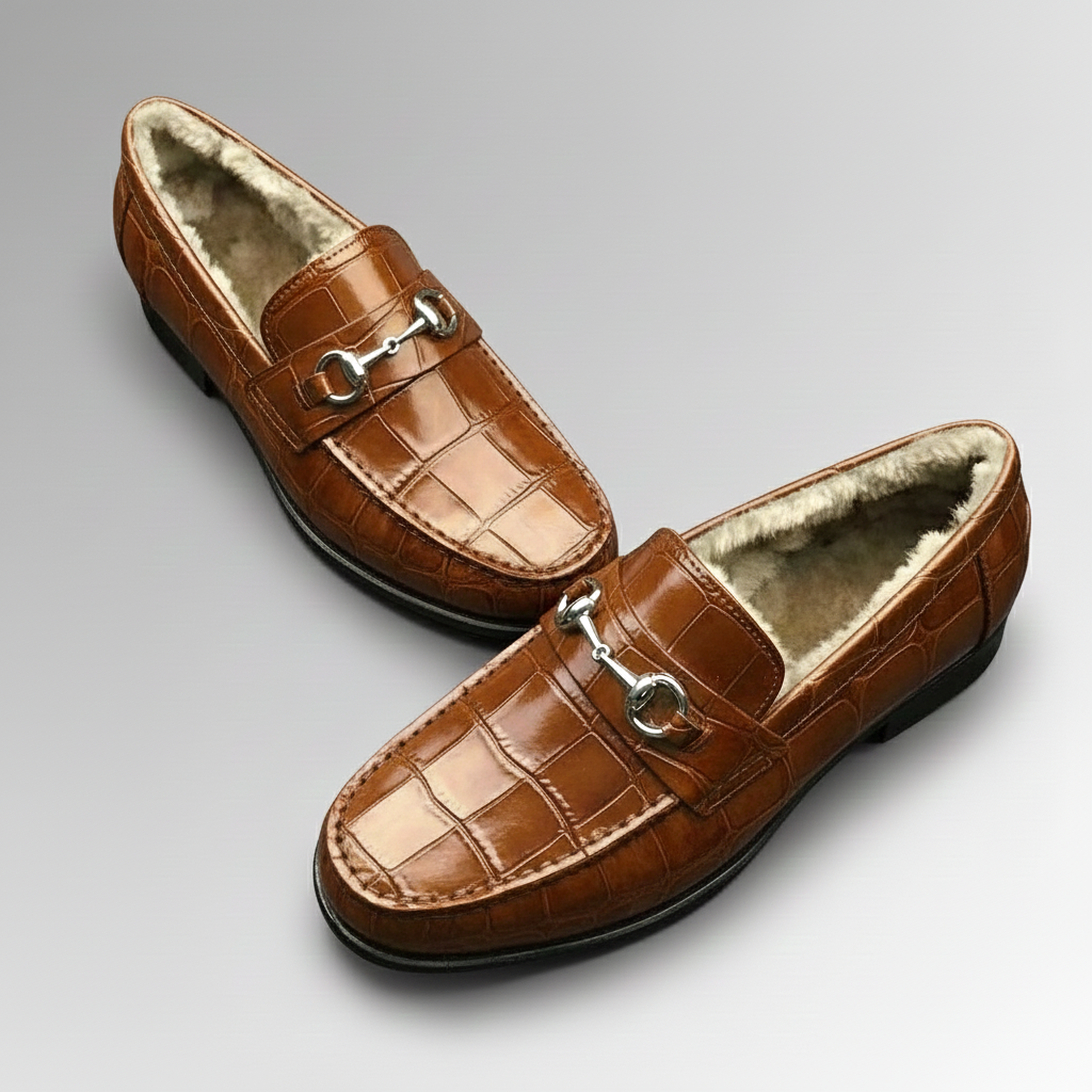 crocodile winter loafers