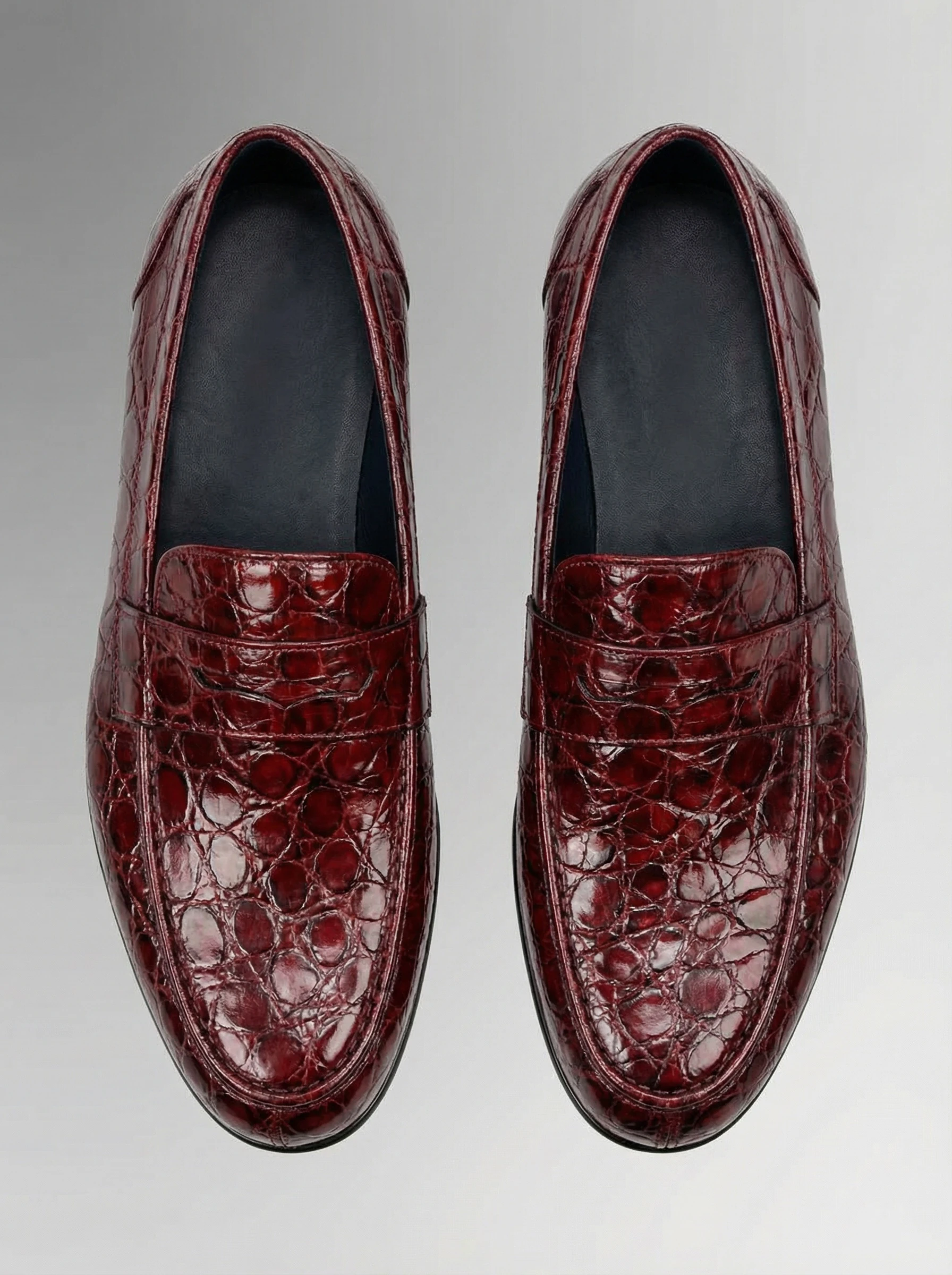 Burgundy Patina Loafers