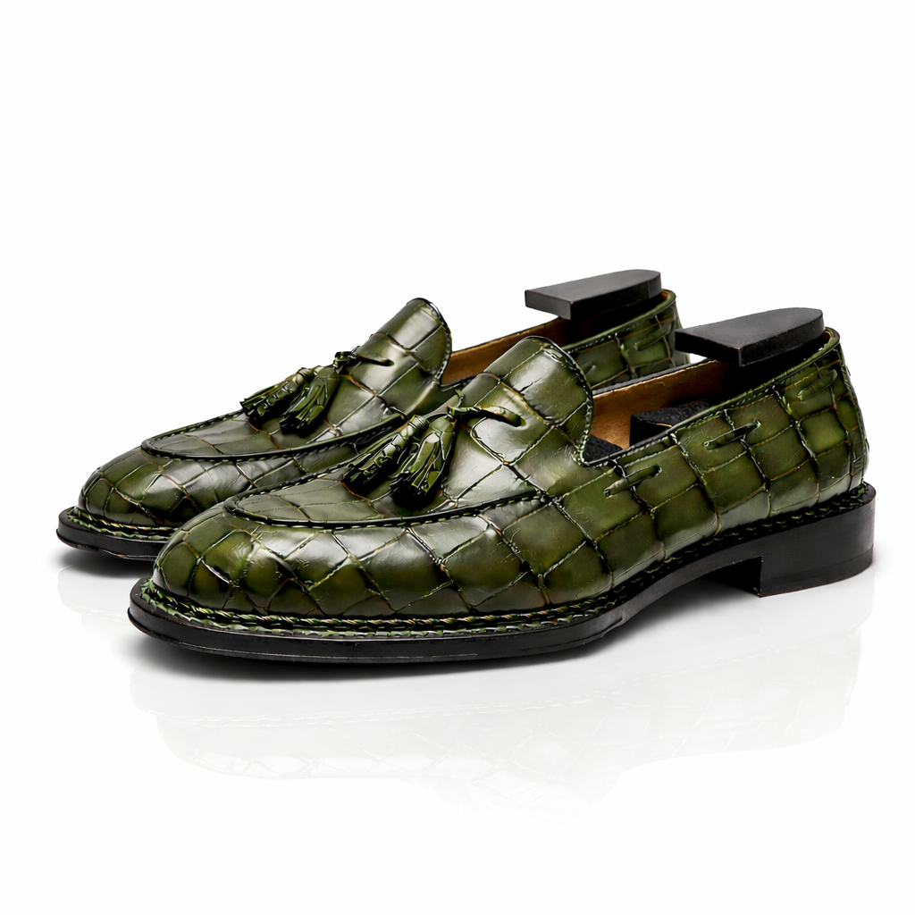 Alligator Tassel Loafers