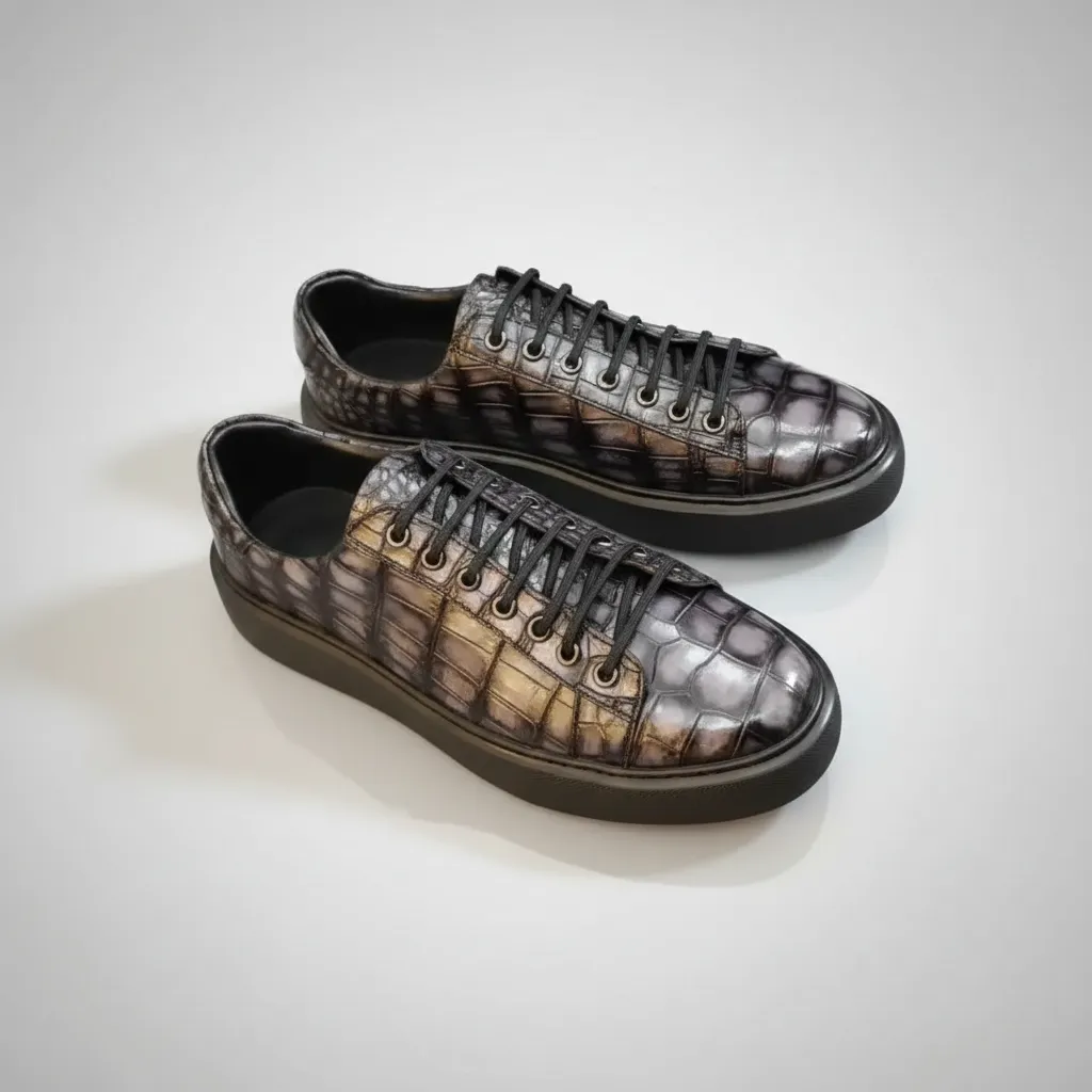 Alligator Graphite Sneakers