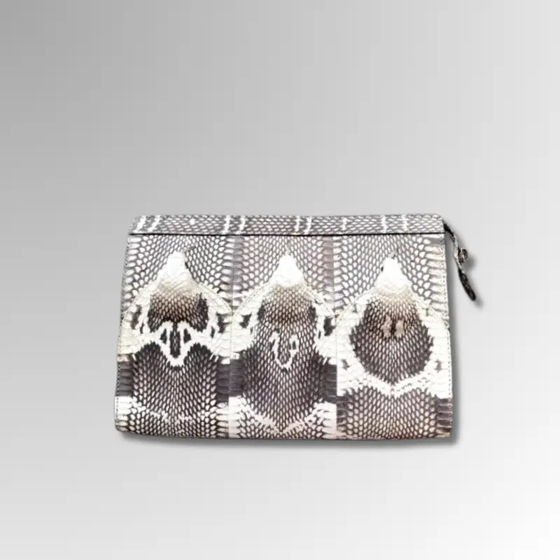Cobra Snake Skin Clutch