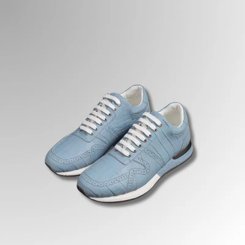 Crocodile Belly Leather Sneakers