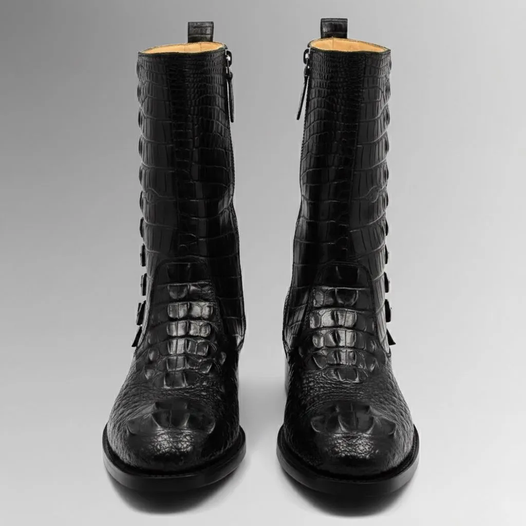 Crocodile Hornback Boots