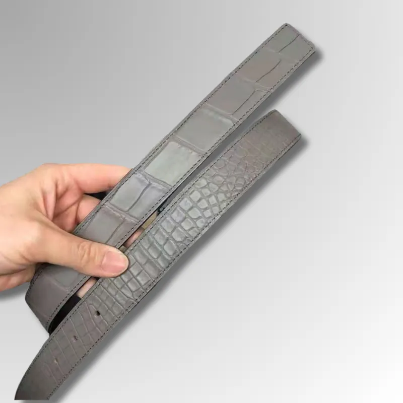 Crocodile Leather Belt