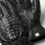 Crocodile Leather Gloves-alt4
