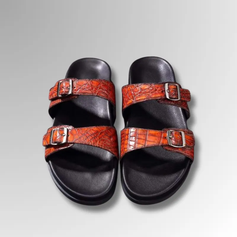 Crocodile Leather Sandals