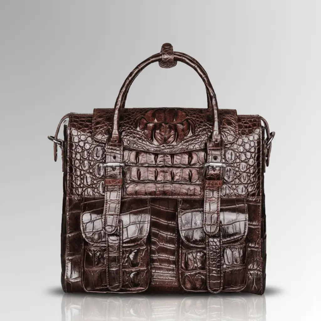 Crocodile Skin Laptop Bag
