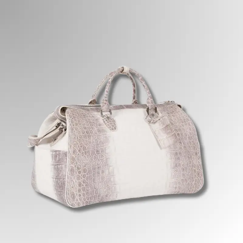 Crocodile Skin Large Handbag
