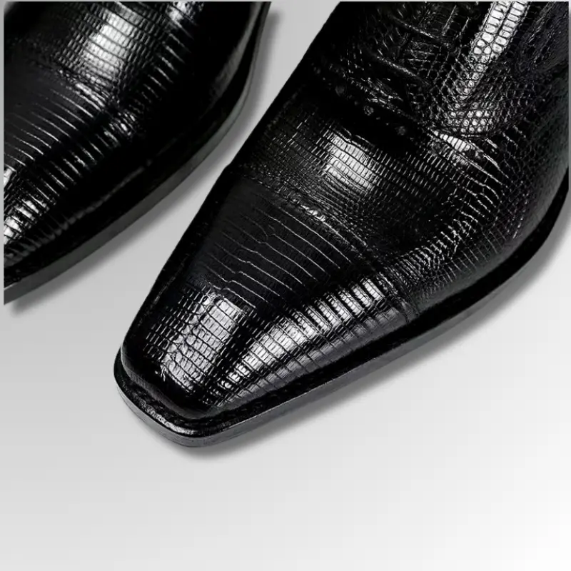 Lizard Skin Classic Shoes Square Toe