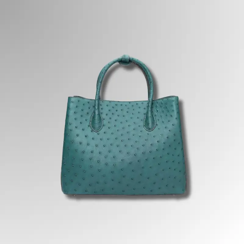 Ostrich Skin Shoulder Bag