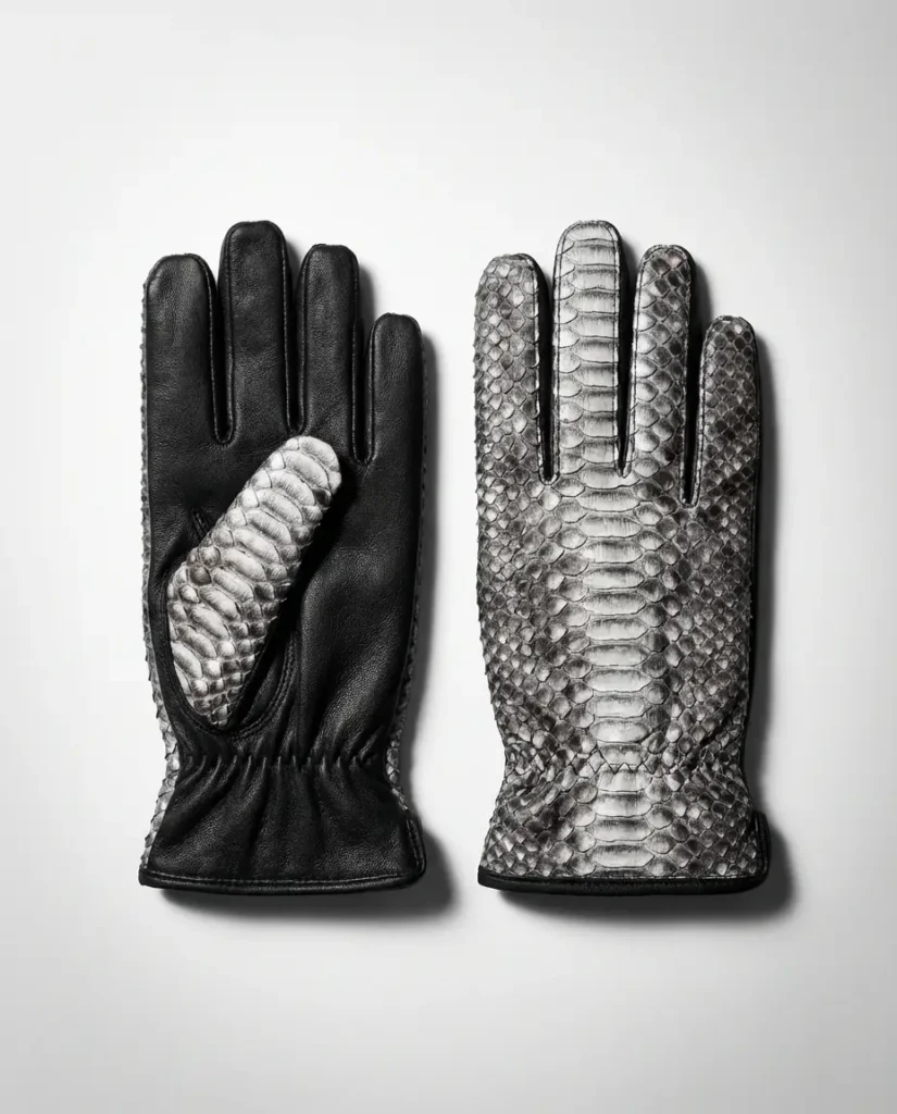 Python Leather Gloves