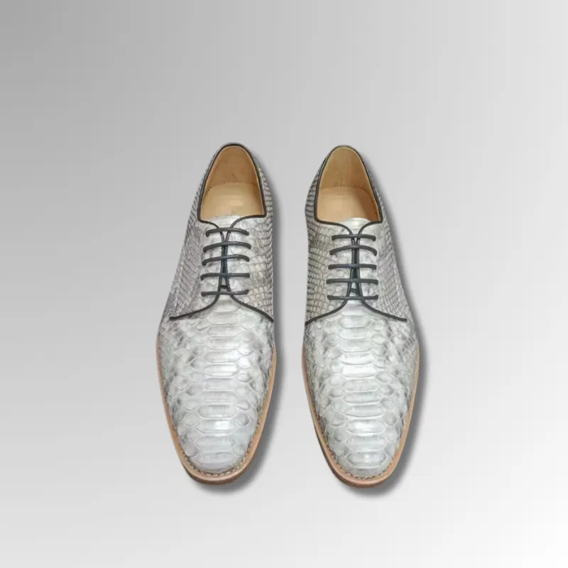 Python Snake Skin Lace-up Shoes