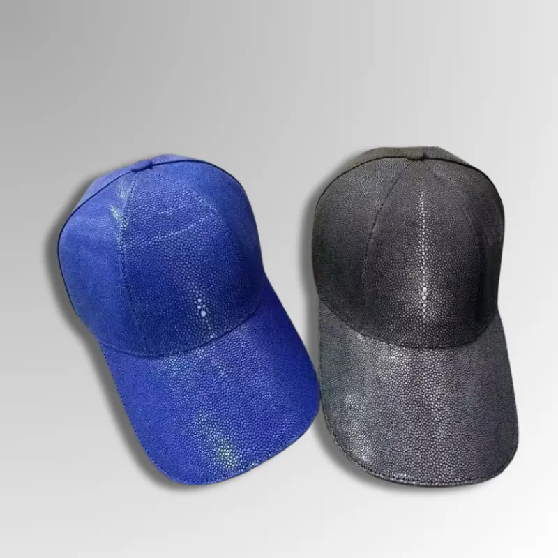 Stingray Leather Baseball Cap