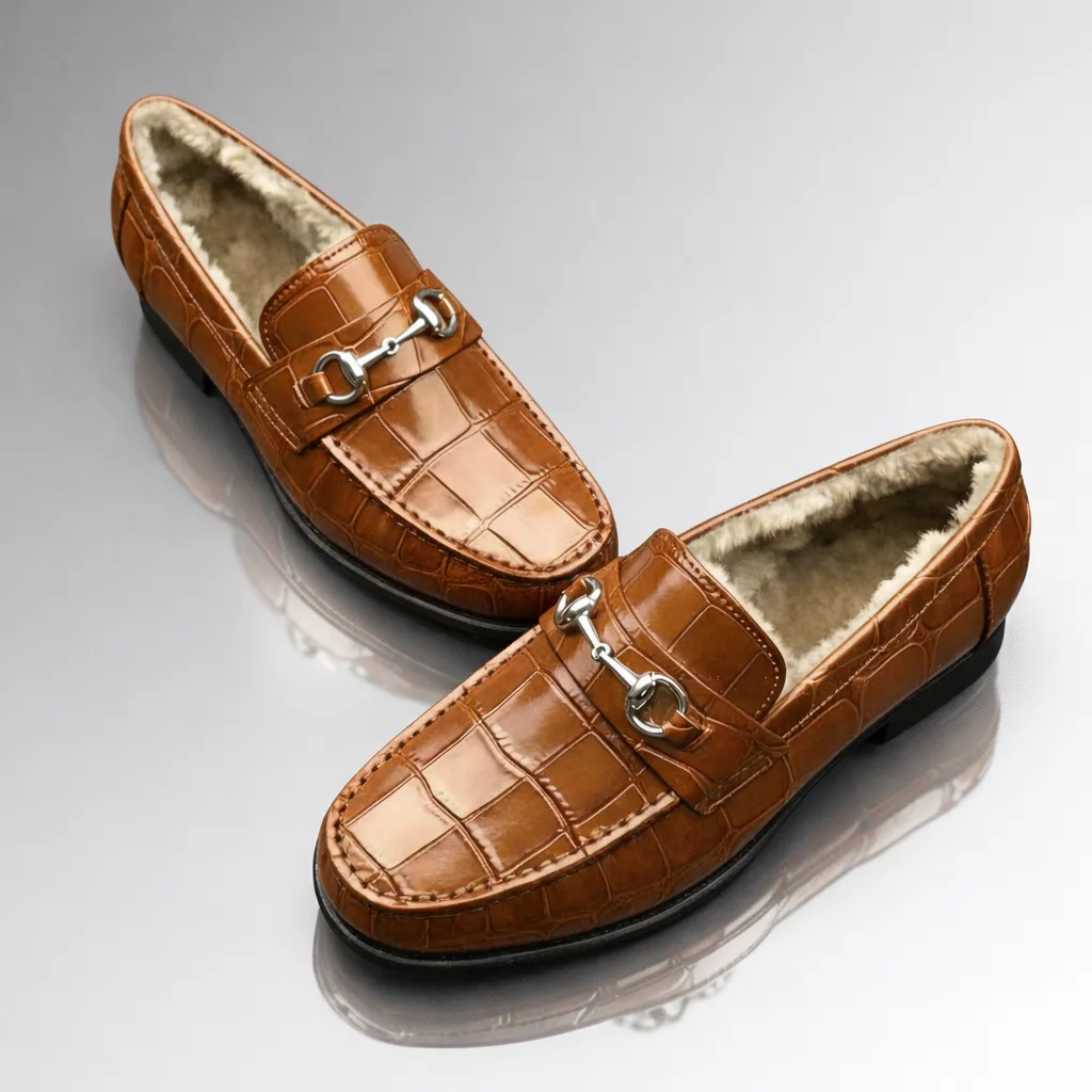 Alligator Winter Loafers