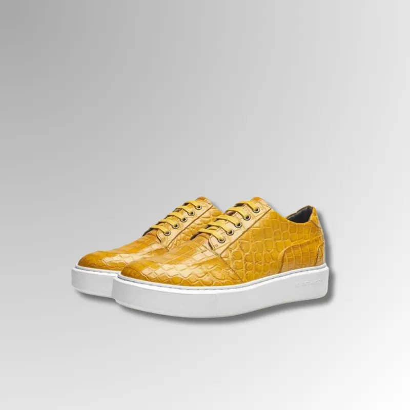 Crocodile Leather Sneakers