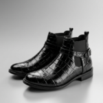 Luxury Elastic Bande Alligator Boots