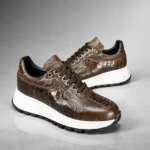 Ostrich Leather Sneakers