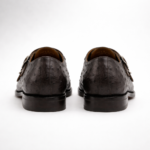 ostrich leather double monk