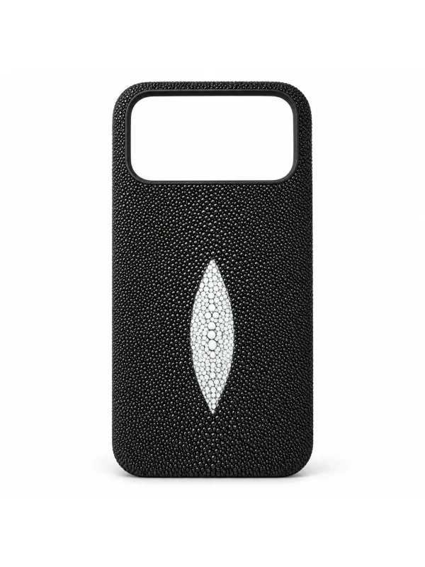 Black Aristano Stingray Phone Case, side profile