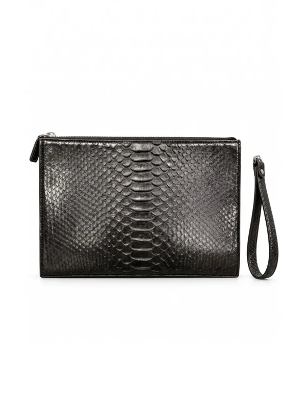 Burano Python Clutch