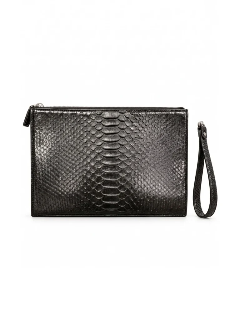 Burano Python Clutch
