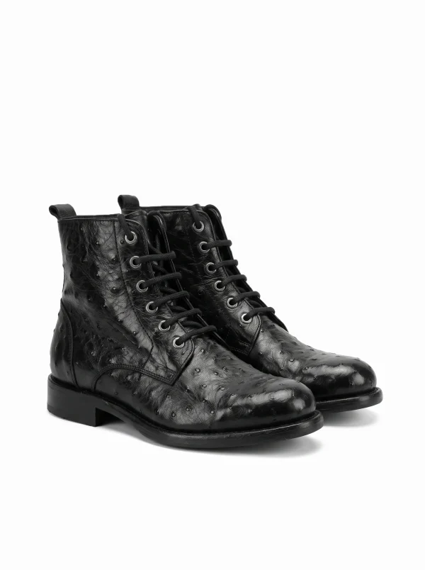 Cortina Ostrich Ankle Boot