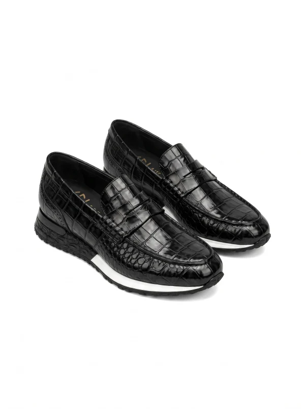 Portofino Crocodile Running Loafer