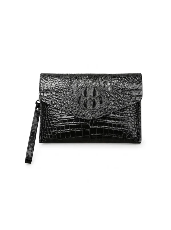 Torcello Crocodile Clutch