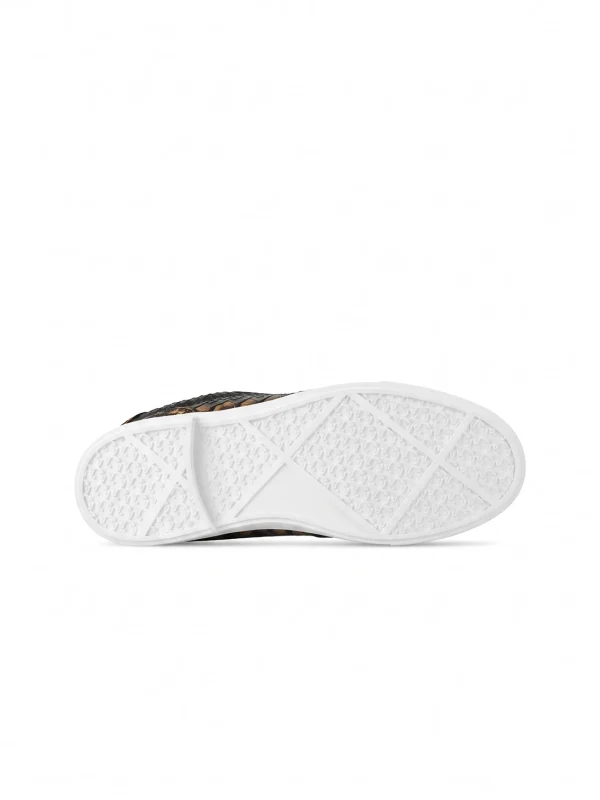 black with bronze Montferrat Python Sneakers, sole
