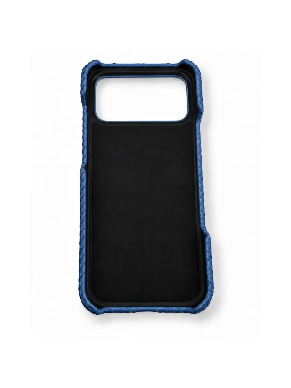 Blue Bellagio Python iPhone Case, skin detail