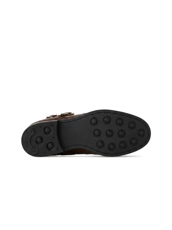 Brown Clarendon Alligator Ankle Boots, sole