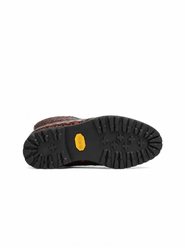 Brown Dorchester Crocodile Brogues, sole